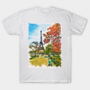 The Eiffel Tower Park View T-Shirt
